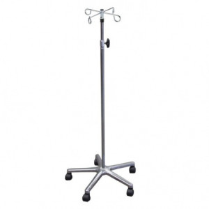 Asta Portaflebo 4 Ganci su Ruote - Intermed SO-12 Asta Portaflebo 4 Ganci su Ruote - Intermed SO-12