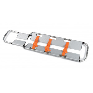 EM101  - Barella a cucchiaio atraumatica regolabile – Completa di cinture