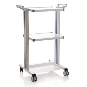 CI130B - Carrelli polifunzionali componibili – 2 ripiani 40×50 cm – 2 colonne h102 cm – 2 maniglie – EOLO