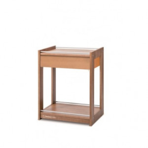 Carrello In Legno Di Abete - 2 Ripiani + Cassetto Moretti