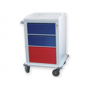 45604 - CARRELLO MODULARE verniciato - 2+1 cassetti