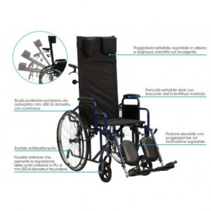 Carrozzina Reclinabile - Termigea CAR-PR Carrozzina Reclinabile - Termigea CAR-PR