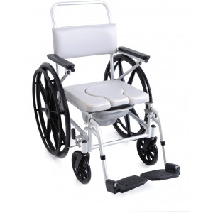 Sedia per WC e doccia ad autospinta – Imbottitura in PVC termosaldato - Moretti RS941 Sedia per WC e doccia ad autospinta – Imbottitura in PVC termosaldato - Moretti RS941