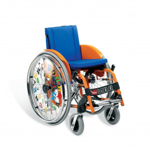 CHILDREN carrozzina ortopedica pieghevole, in acciaio da bambino