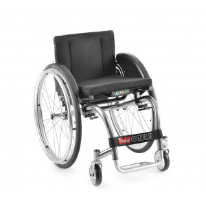 VENUS carrozzina ortopedica con telaio rigido in titanio/alluminio, con sedile regolabile in altezza, inclinazione e posizione