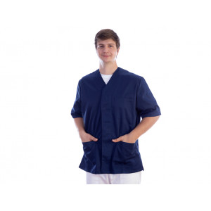 2161x - CASACCA CON BOTTONI-cotone/pol unisex blu