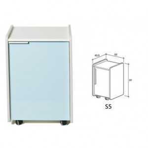 45363 - Cassettiera S5 - Azzurra