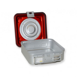 CONTAINER CON VALVOLA piccolo h100 mm - rosso CONTAINER CON VALVOLA piccolo h100 mm - rosso