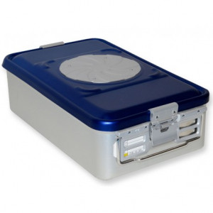 CONTAINER CON VALVOLA medio h135 mm - blu forato CONTAINER CON VALVOLA medio h135 mm - blu forato