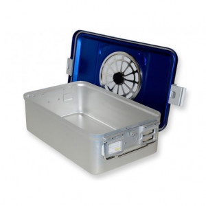 CONTAINER CON FILTRO medio h150 mm - blu forato CONTAINER CON FILTRO medio h150 mm - blu forato