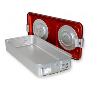 CONTAINER CON VALVOLA grande h100 mm - rosso CONTAINER CON VALVOLA grande h100 mm - rosso