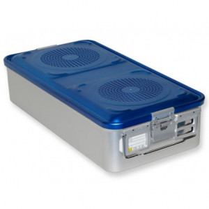 CONTAINER CON FILTRO grande h135 mm - blu forato CONTAINER CON FILTRO grande h135 mm - blu forato