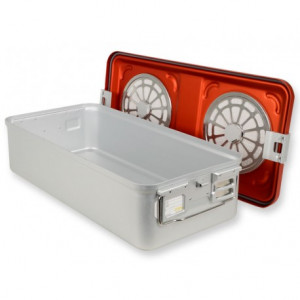 CONTAINER CON FILTRO grande h150 mm - rosso CONTAINER CON FILTRO grande h150 mm - rosso