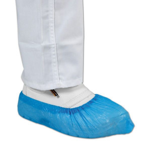 Copriscarpe in PVC, azzurro (cf da 100 pz)