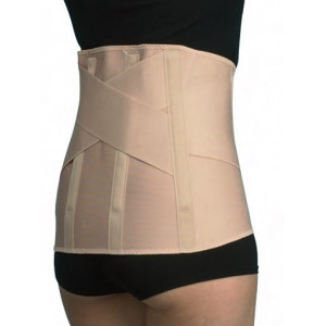 523 S Donna - Corsetto elastico lombosacrale sagomato con rinforzi paravertebrali e supporto lombare ad incrocio