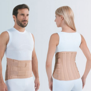 Corsetto lombare uomo, LomboFixò  33-4.0, altezza 33 cm - skin