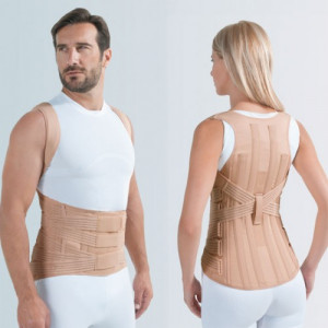 Corsetto dorso lombare uomo, DorsoFixò®  4.0, altezza 55 cm - skin