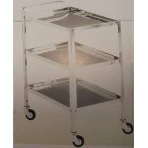CARRELLO IN ACCIAIO INOX 70X50X82 A 3 RIPIANI