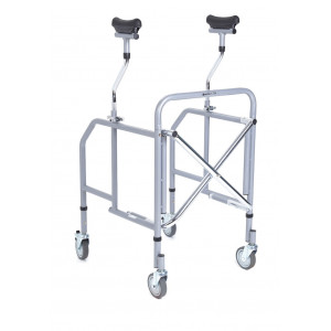 RP756M - Deambulatore in acciaio verniciato – Pieghevole con appoggio sottoascellare – Ingombro ridotto – Click mini Moretti