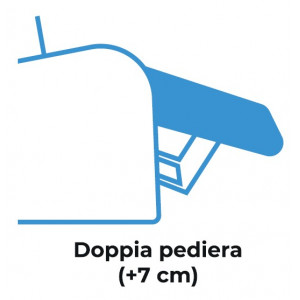Doppia pediera (+7 cm) per poltrone New Ability