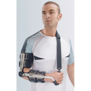 Tutore post-op per gomito con R.O.M. Epico Revolution, sinistro Tutore post-op per gomito con R.O.M. Epico Revolution, sinistro