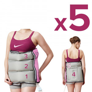 Kit estetica: fascia addominale/glutei, connettore singolo e sdoppiatore Kit estetica: fascia addominale/glutei, connettore singolo e sdoppiatore