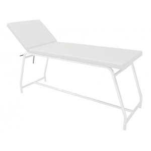44453 - LETTINO DA VISITA - portata 120 kg, verniciato bianco - materasso bianco