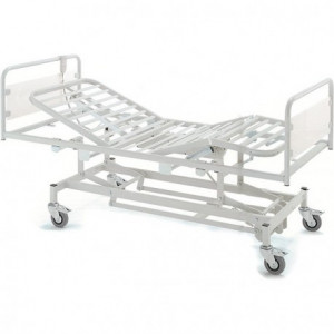 27658 - Letto 3 Snodi - 2 Manovelle - Altezza Variabile - Ruote 27658 - Letto 3 Snodi - 2 Manovelle - Altezza Variabile - Ruote