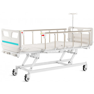 44742 - LETTO A 4 SEZIONI AD ALTEZZA VARIABILE - 3 manovelle - con ruote