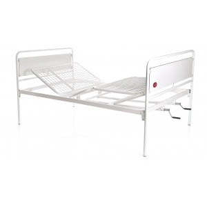 MI130 - Letto degenza 3 snodi manuale, 2 manovelle, larghezza 120 cm (1 piazza e 1/2) – Serie TULIPANO MI130 - Letto degenza 3 snodi manuale, 2 manovelle, larghezza 120 cm (1 piazza e 1/2) – Serie TULIPANO