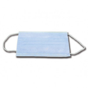 25658 - MASCHERINA 3 VELI - azzurra con elastici - 99% 25658 - MASCHERINA 3 VELI - azzurra con elastici - 99%