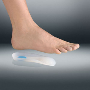Mezza soletta metaplantare in silicone con scarico calcaneare Mezza soletta metaplantare in silicone con scarico calcaneare
