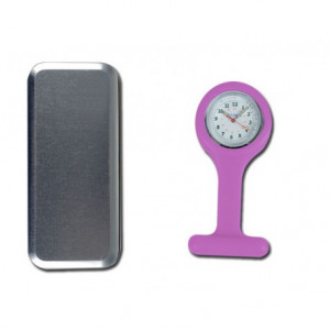 OROLOGIO PER INFERMIERI con scatola alluminio - quadrato - blu OROLOGIO PER INFERMIERI con scatola alluminio - quadrato - blu