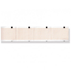 Carta termica ECG 63x75 mmxm - pacco griglia arancio