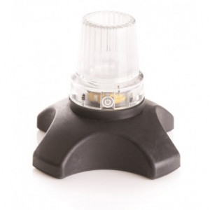 Puntale con base in gomma larga - Luce a LED