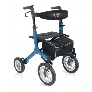 RP562 - Rollator pieghevole in alluminio verniciato – 4 ruote pneumatiche – Ermes
