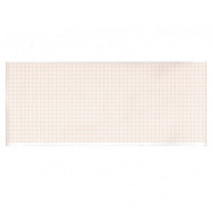 Carta termica ECG 107x25 mmxm - rotolo griglia arancio