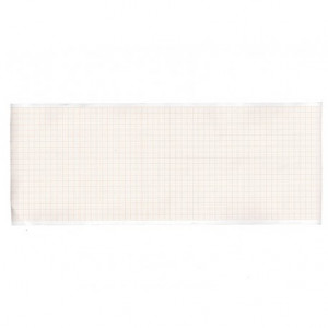 Carta termica ECG 108x23 mmxm - rotolo griglia arancio Carta termica ECG 108x23 mmxm - rotolo griglia arancio
