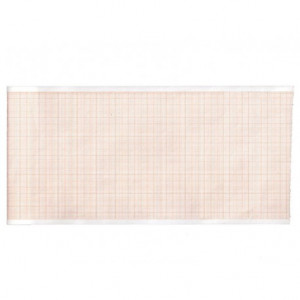 Carta termica ECG 110x30 mmxm - rotolo griglia arancio