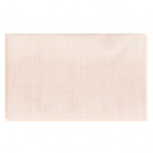 Carta termica ECG 183x30 mmxm - rotolo griglia arancio Carta termica ECG 183x30 mmxm - rotolo griglia arancio