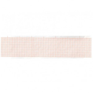 Carta termica ECG 50x30 mmxm - rotolo griglia arancio Carta termica ECG 50x30 mmxm - rotolo griglia arancio