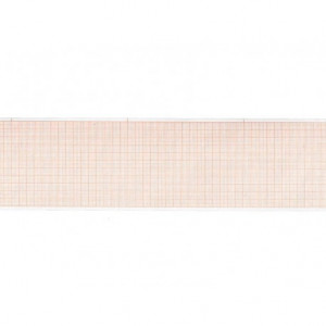 Carta termica ECG 60x30 mmxm - rotolo griglia arancio Carta termica ECG 60x30 mmxm - rotolo griglia arancio