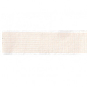 Carta termica ECG 63x30 mmxm - rotolo griglia arancio Carta termica ECG 63x30 mmxm - rotolo griglia arancio