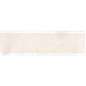 Carta termica ECG 63x30 mmxm - rotolo griglia arancio Carta termica ECG 63x30 mmxm - rotolo griglia arancio