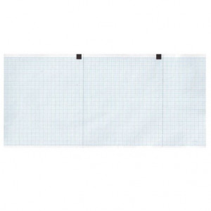 Carta termica ECG 120x18 mmxm - rotolo griglia blu