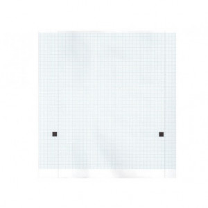 Carta termica ECG 210x20 mmxm - rotolo griglia blu