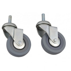 Ruote In Gomma Senza Freni - Moretti RV7076N