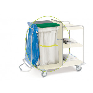 27466 - SACCA PER CARRELLI - lavabile - banda gialla