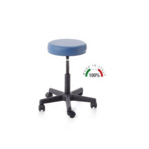 Sgabello Girevole Con Base In Plastica - Pistone A Vite 140Mm Moretti Sgabello Girevole Con Base In Plastica - Pistone A Vite 140Mm Moretti