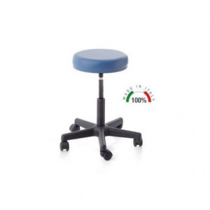 Sgabello Girevole Con Base In Plastica - Pistone A Vite 140Mm Moretti